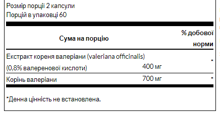Valerian Root Extract 200mg - 120 caps