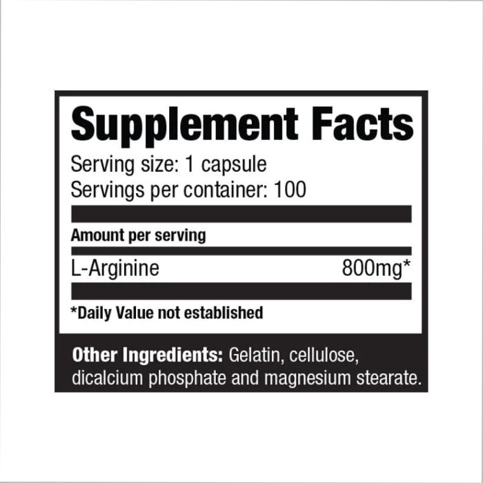 Arginine Power 800 mg - 100 caps