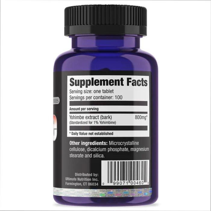 Yohimbe Bark Extract 800mg - 100tabs