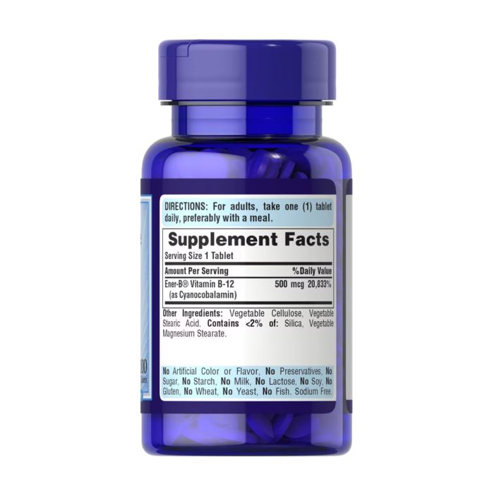 Vitamin B-12 500 mcg - 100 tabs