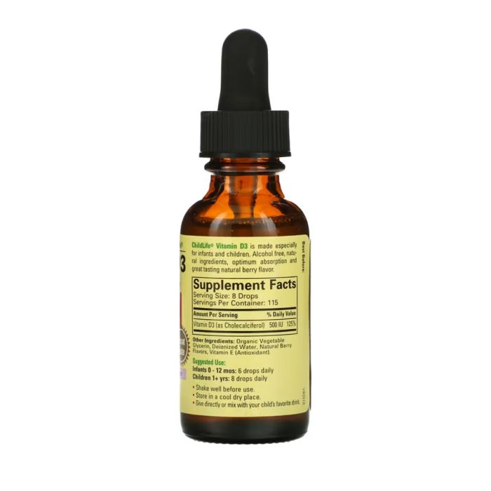 Vitamin D3 (Liquid) - 30ml Berry
